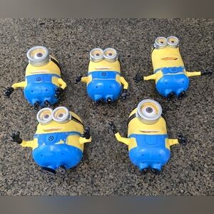 Thinkway Toys Despicable Me Minions Talking Figure DAVE BOB TIM STUART Lot Of 5